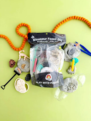 Earth Grown KidDoughs (KidDoughs by EGKD) - Earth Grown KidDoughs - Dinosaur Fossil Dig KidDough Play Kit - Classy Rascals Boutique