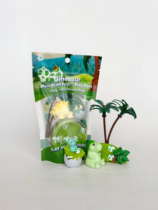 Earth Grown KidDoughs (KidDoughs by EGKD) - Earth Grown KidDoughs Dinosaur Mini Play Pack | Watermelon Scented Sensory Dough Kit - Classy Rascals Boutique