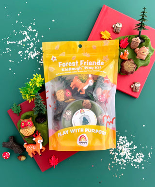 Earth Grown KidDoughs (KidDoughs by EGKD) - Earth Grown KidDoughs Forest Friends Play Kit - Classy Rascals Boutique