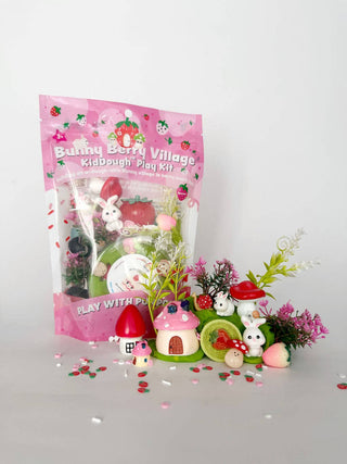 Earth Grown KidDoughs (KidDoughs by EGKD) - Earth Grown KidDoughs (KidDoughs by EGKD) - Bunny Berry Village KidDough Play Kit - Classy Rascals Boutique