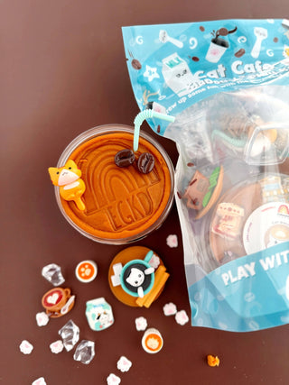 Earth Grown KidDoughs (KidDoughs by EGKD) - Earth Grown KidDoughs (KidDoughs by EGKD) - Cat Cafe KidDough Play Kit - Classy Rascals Boutique