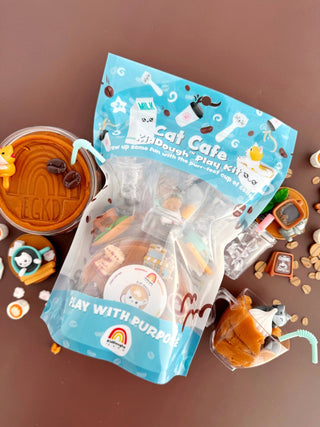 Earth Grown KidDoughs (KidDoughs by EGKD) - Earth Grown KidDoughs (KidDoughs by EGKD) - Cat Cafe KidDough Play Kit - Classy Rascals Boutique