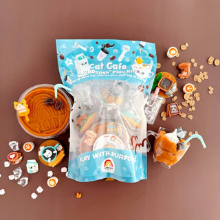 Earth Grown KidDoughs (KidDoughs by EGKD) - Earth Grown KidDoughs (KidDoughs by EGKD) - Cat Cafe KidDough Play Kit - Classy Rascals Boutique