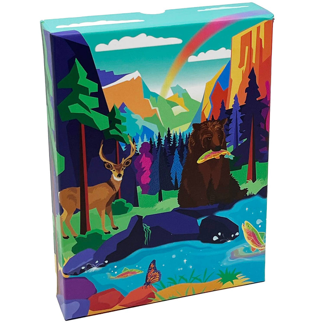 BOX CANDIY® - Yosemite Wildlife Glow In The Dark Watercolor Art