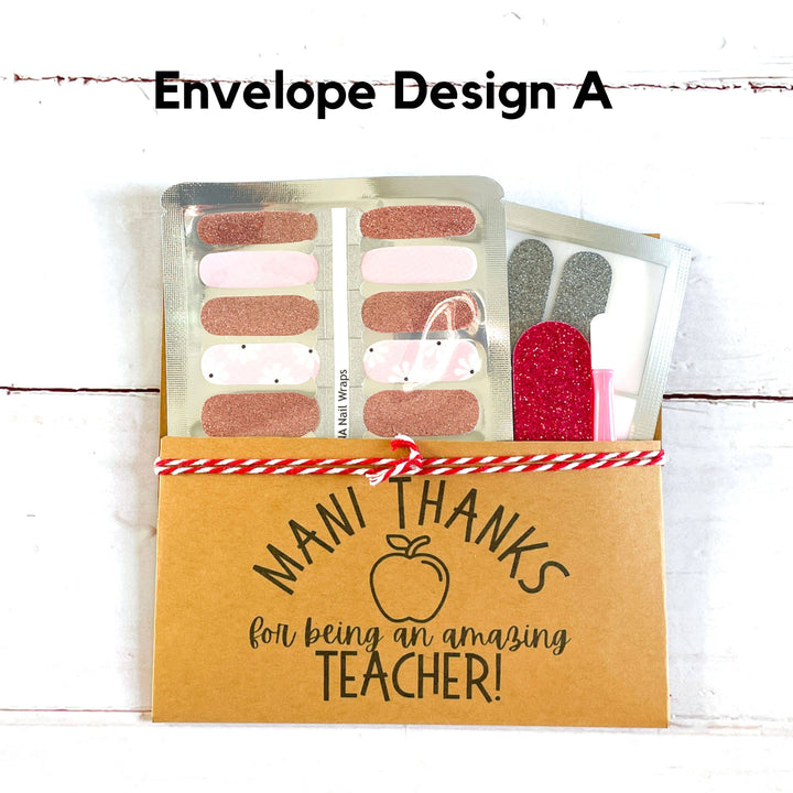 LUNA Nail Wraps - Teacher Gifts Teacher Appreciation Gift Nail Wraps Gift Sets
