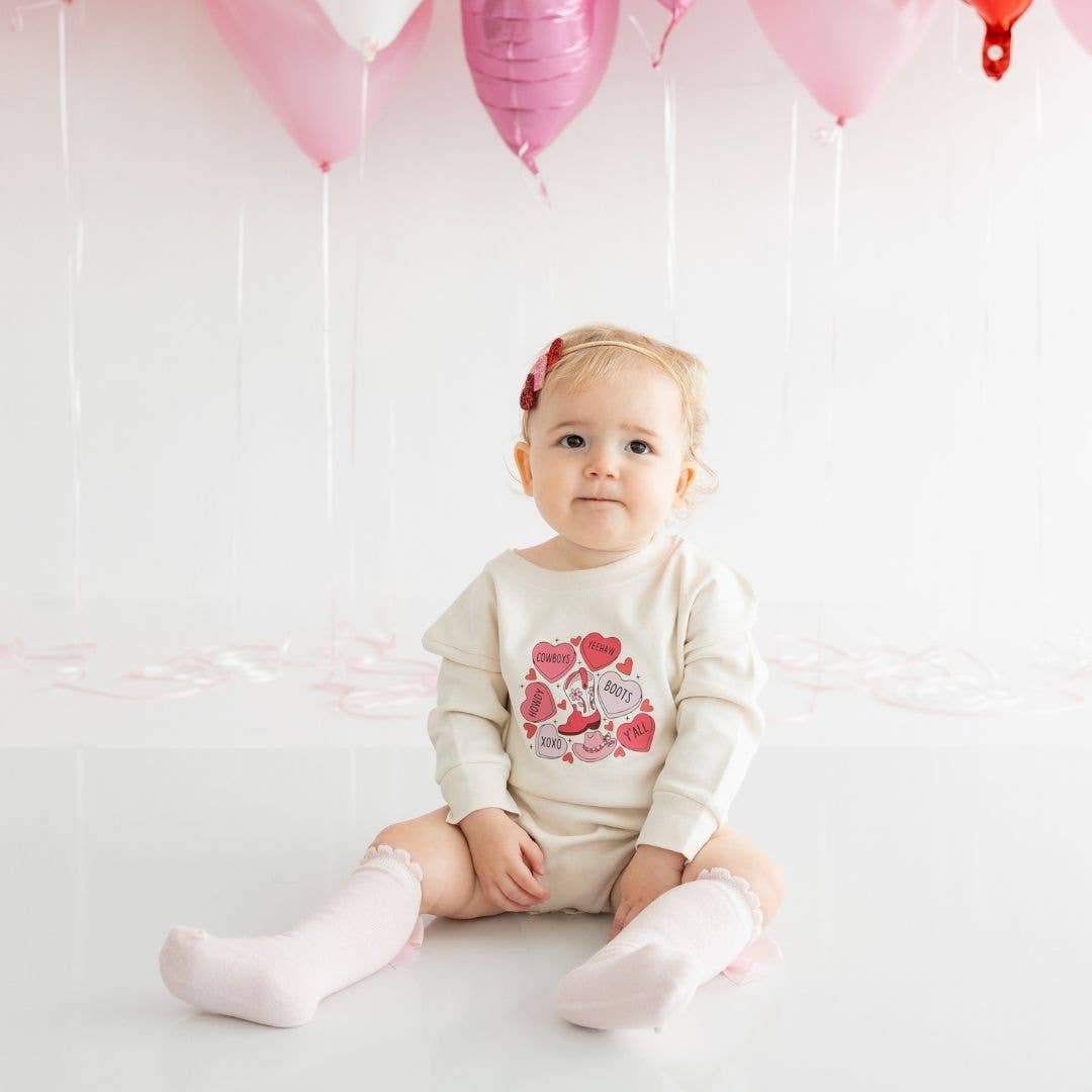 Sweet Wink - Pink and Red Glitter Hearts Valentine's Day Baby Headband