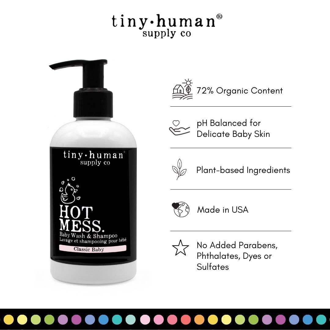 Tiny Human Supply Co. - Hot Mess™  Shampoo and Baby Wash 8oz - Dreamy Lavender