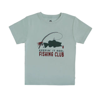 Emerson and Friends - Emerson and Friends - Keepin' it Reel Fishing Club Cotton Toddler Short Sleeve - Classy Rascals Boutique