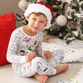 Caden Lane - Colorable Two Piece Pajama Set | Christmas Morning