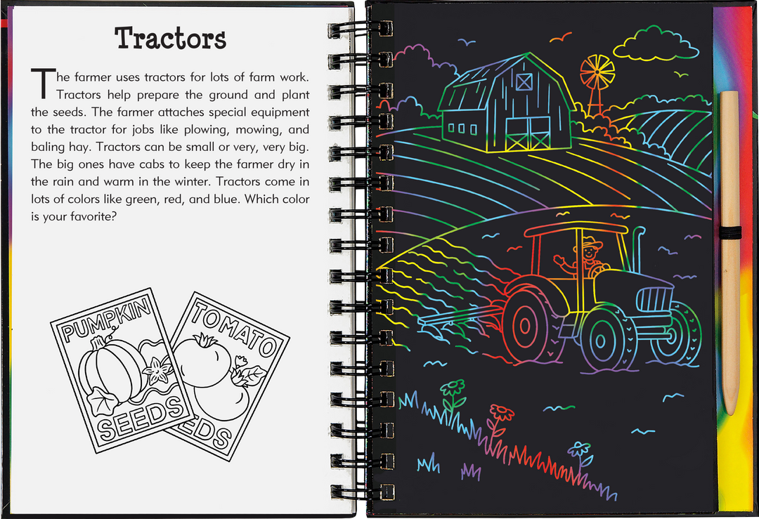 Peter Pauper Press - Scratch & Sketch On The Farm