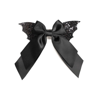 Sweet Wink - Glitter Bat Halloween Coquette Bow Clip - Hair Bows