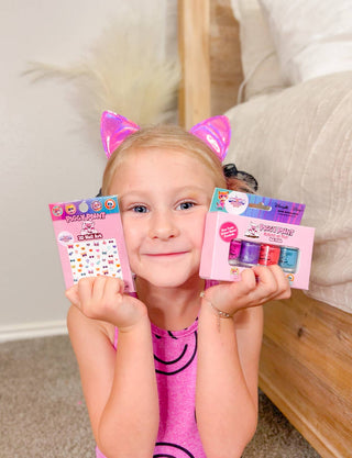 Piggy Paint - SuperKitties 4-Polish Box Set - Kids Non-toxic Nail Polish