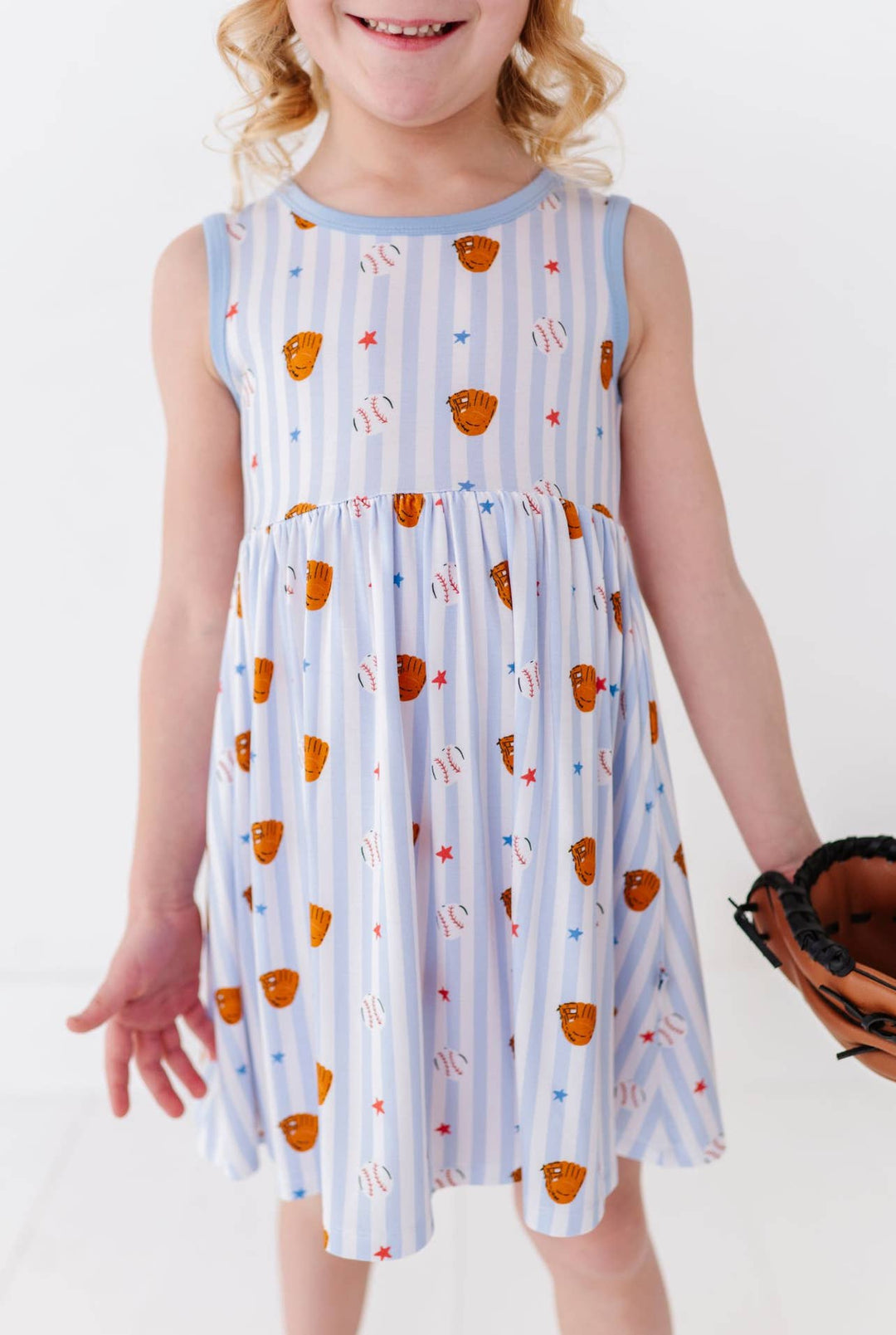 Kiki + Lulu - Stripe Baseball Skater Dress