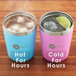 PopYum - PopYum 9oz Insulated Kids’ Cups, 2-Pack, Green, Pink