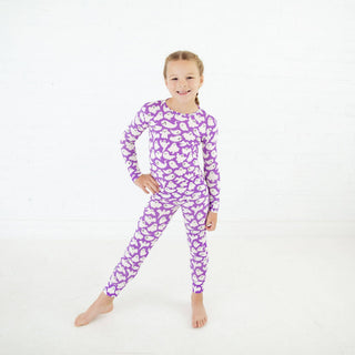 Dreamiere - Paranormal Naptivity Two Piece Pajama Set - Phantom Purple