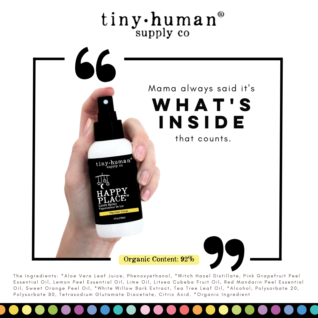 Tiny Human Supply Co. - Happy Place Linen Spray 4oz - Dreamy Lavender