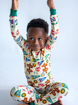 Joan's - Camping Two-Piece Bamboo Pajamas
