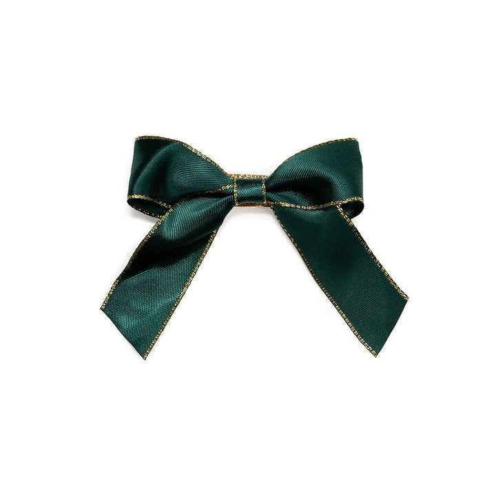 Sweet Wink - Emerald Coquette Christmas Bow Clip - Kids Holiday Hair Clip