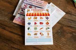 Milk Thread and Honey - Pretend Play Farmer's Market Notepad