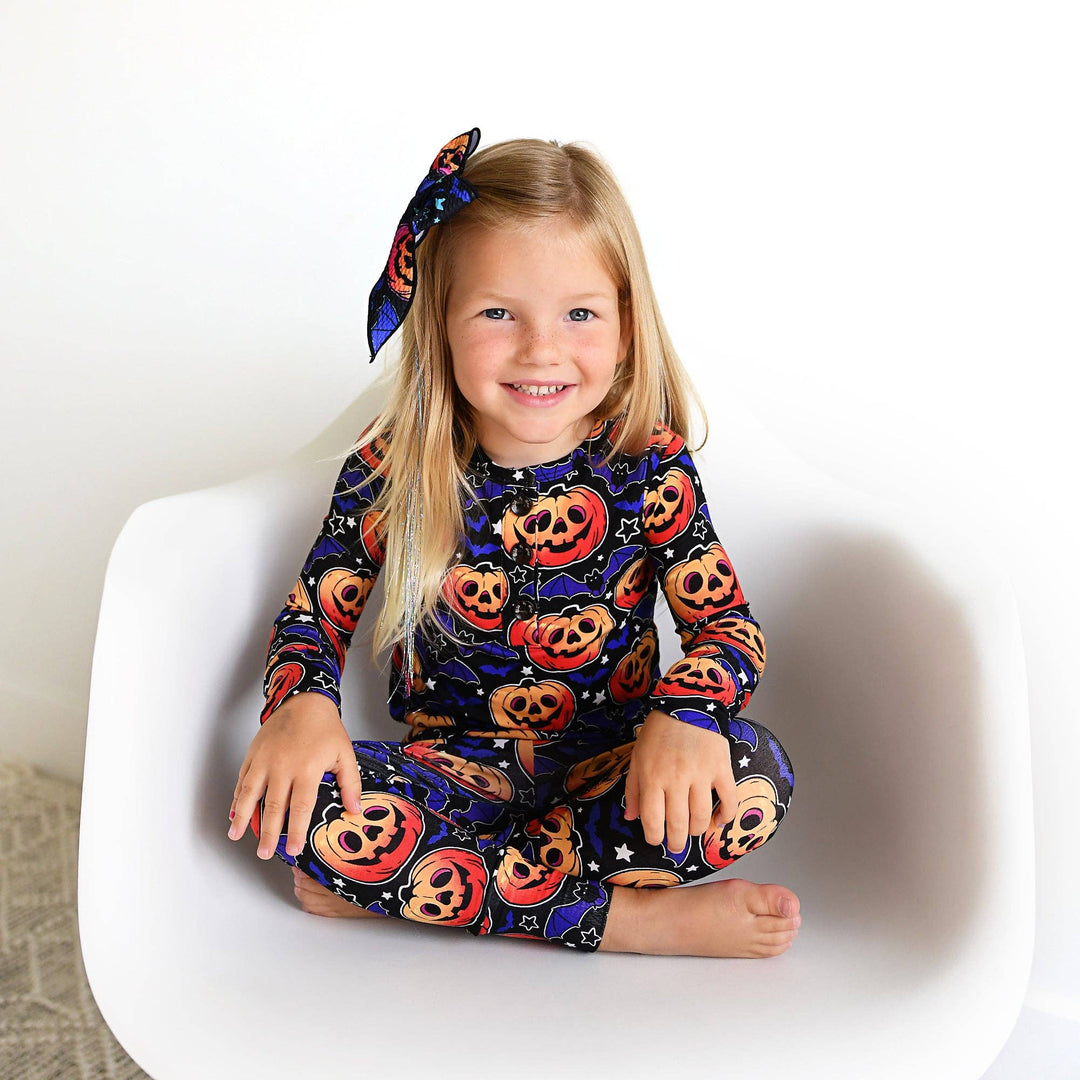 Gigi and Max - Edward Two Piece Bamboo Pajamas Kids Sleepies Halloween