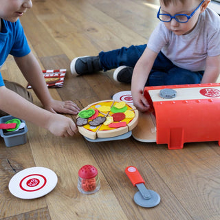 Fat Brain Toy Co. - Fat Brain Toy Co. Pretendables Backyard Pizza Oven Set - Classy Rascals Boutique