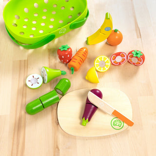 Fat Brain Toy Co. - Fat Brain Toy Co. Pretendables Fruit & Veggie Basket - Classy Rascals Boutique
