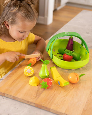 Fat Brain Toy Co. - Fat Brain Toy Co. Pretendables Fruit & Veggie Basket - Classy Rascals Boutique
