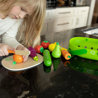 Fat Brain Toy Co. - Fat Brain Toy Co. Pretendables Fruit & Veggie Basket - Classy Rascals Boutique