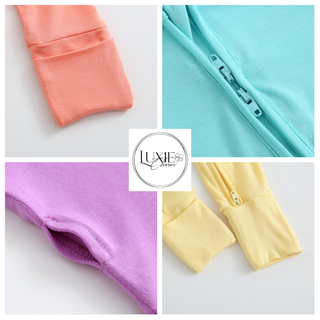 Luxie Charm - Forever Rainbow Zippered Romper I NICU Going Home Outfit