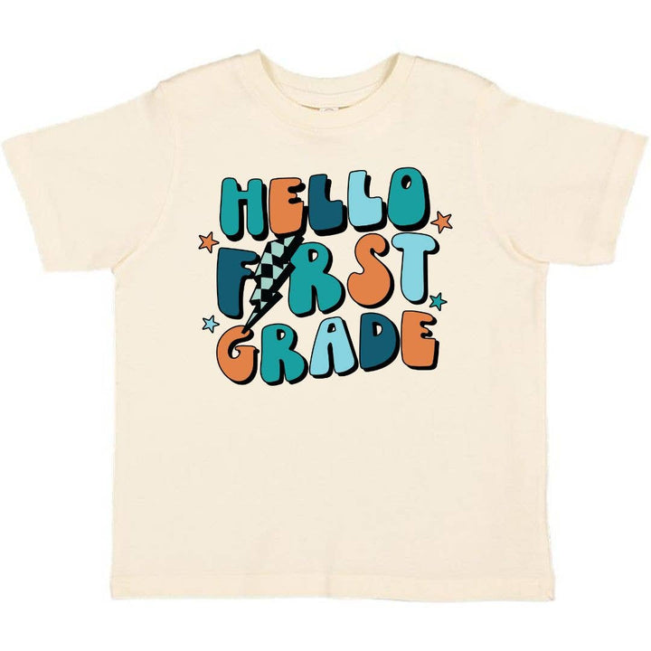 Sweet Wink - Hello First Grade Short Sleeve T-Shirt - Back to School Kids