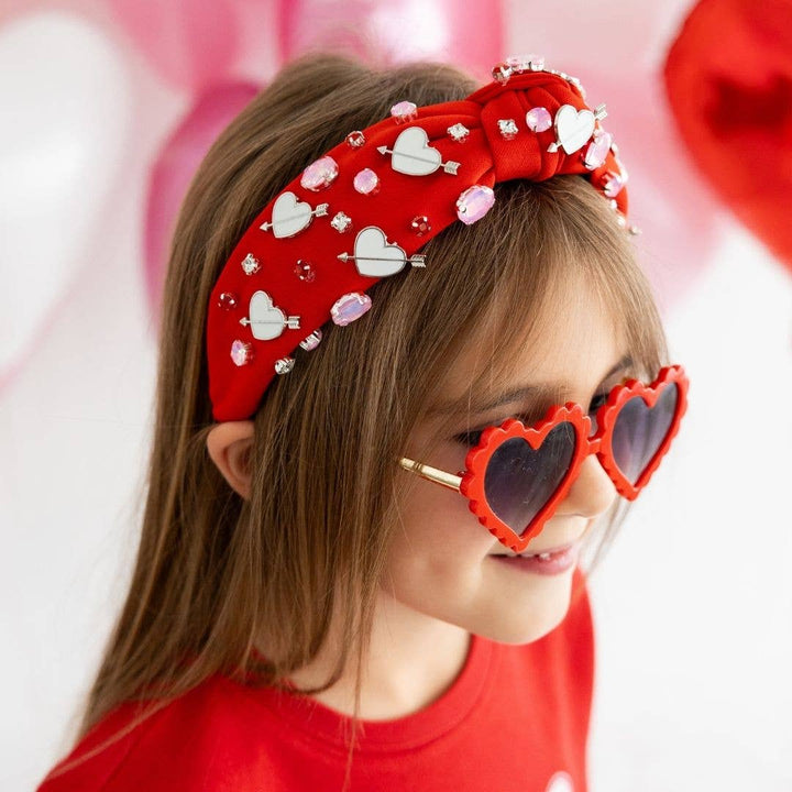 Sweet Wink - Valentine's Day Gemstone Headband - Mommy and Me