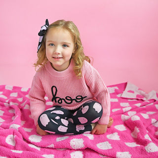 Gigi and Max - Boo Pink SWEATER Halloween Kids Top
