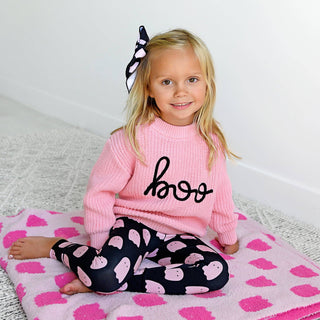 Gigi and Max - Boo Pink SWEATER Halloween Kids Top