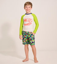 Hatley Vintage Dino Skull Long Sleeve Rashguard
