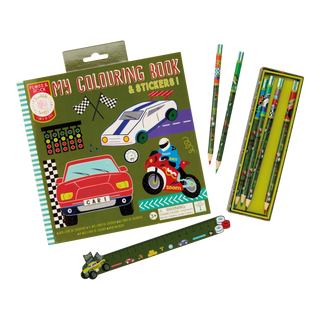 Floss & Rock - Floss & Rock Cars My Coloring Book - Classy Rascals Boutique