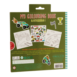 Floss & Rock - Floss & Rock Cars My Coloring Book - Classy Rascals Boutique