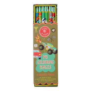 Floss & Rock - Floss & Rock Cars My Pack of 6 Colored Pencils - Classy Rascals Boutique