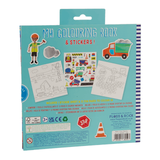 Floss & Rock - Floss & Rock Construction My Coloring Book - Classy Rascals Boutique