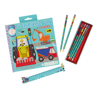 Floss & Rock - Floss & Rock Construction My Coloring Book - Classy Rascals Boutique