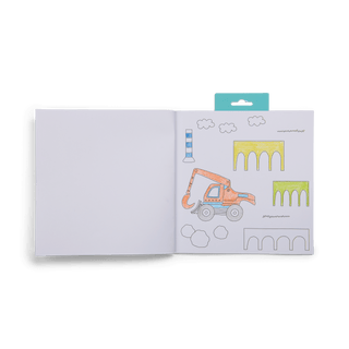 Floss & Rock - Floss & Rock Construction My Coloring Book - Classy Rascals Boutique