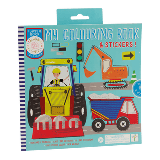 Floss & Rock - Floss & Rock Construction My Coloring Book - Classy Rascals Boutique