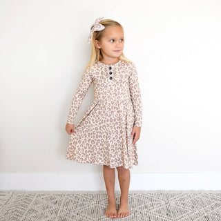 Gigi and Max - Gigi and Max - Amari Leopard TUTU DRESS Bamboo Kids Clothes Outfit - Classy Rascals Boutique
