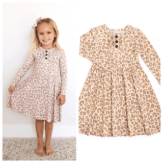 Gigi and Max - Gigi and Max - Amari Leopard TUTU DRESS Bamboo Kids Clothes Outfit - Classy Rascals Boutique