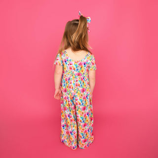 Gigi and Max - Gigi and Max Ariana Wide Leg Romper | Bamboo Floral - Classy Rascals Boutique