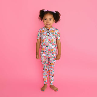 Gigi and Max - Gigi and Max Cecelia Floral Ruffle Two-Piece Bamboo Set | Girls - Classy Rascals Boutique