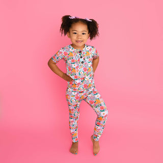 Gigi and Max - Gigi and Max Cecelia Floral Ruffle Two-Piece Bamboo Set | Girls - Classy Rascals Boutique
