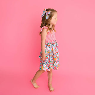 Gigi and Max - Gigi and Max Cecelia Floral Smocked Dress | Bamboo Girls Dress - Classy Rascals Boutique