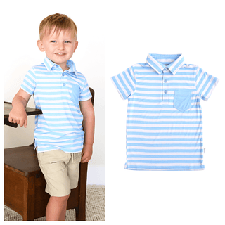 Gigi and Max - Gigi and Max Hudson Polo Shirt | Bamboo Boys Polo - Classy Rascals Boutique