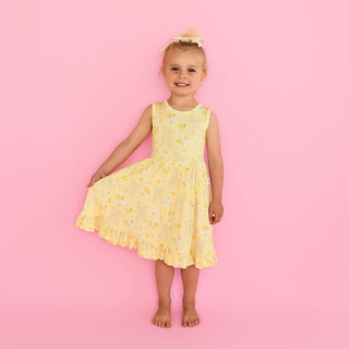 Gigi and Max - Gigi and Max - Lola TANK TWIRL DRESS Bamboo Floral Kids Outfit - Classy Rascals Boutique