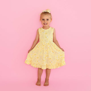 Gigi and Max - Gigi and Max - Lola TANK TWIRL DRESS Bamboo Floral Kids Outfit - Classy Rascals Boutique